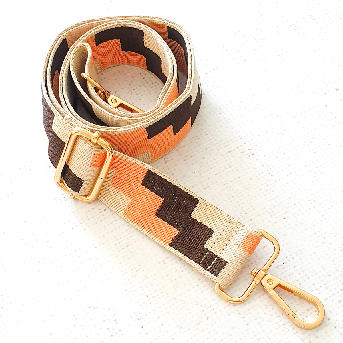 Woven Bag Straps Purple Stitches