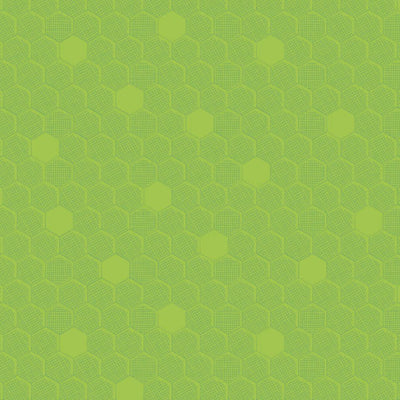 Chartreuse Hexagon - Great British Quilter - Purple Stitches