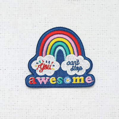 Awesome in Rainbow Cloud - Purple Stitches