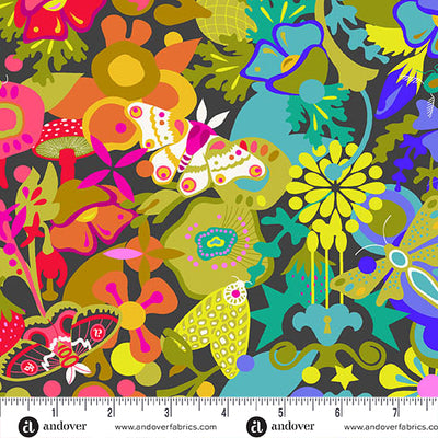 Color Wheel fabric collection by Alison Glass – saturated rainbow-toned cotton prints from Andover Fabrics, perfect for vibrant quilts and modern patchwork.  SKU: A-1441-K