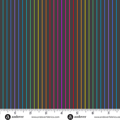 Color Wheel fabric collection by Alison Glass – saturated rainbow-toned cotton prints from Andover Fabrics, perfect for vibrant quilts and modern patchwork.  SKU: A-1447-K