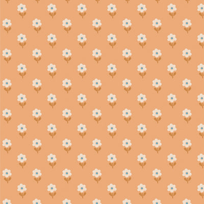 Provincial fabric (SKU: HRL48105) by Sharon Holland for Art Gallery Fabrics – 100% premium quilting cotton, approx. 44/45in wide and 125 g/sqm. From the Heirloom collection, this design showcases vintage-inspired florals in retro hues of orange, teal, lemon, and olive, reflecting nostalgia and warmth. Ideal for quilting, dressmaking, home décor, and craft sewing projects.
