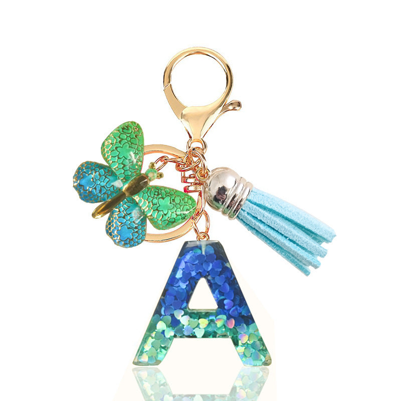 ALPHABET INITIAL KEYRINGS | FINISHING TOUCHES | PURPLE STITCHES ...
