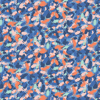 Freaky Fusion fabric (SKU: MVL44402) by AGF Studio for Art Gallery Fabrics – 100% premium quilting cotton, approx. 44/45in wide and 125 g/sqm. From the MonsterVille collection, this fabric features a lively parade of quirky, colourful monsters in bold shades of blue, green, orange, and purple. A playful design ideal for children’s quilts, clothing, décor, and craft sewing projects that celebrate creativity and fun.