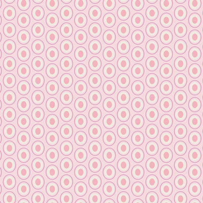Petal Pink - Oval Elements - Art Gallery Fabrics, SKU: AGFOE904. A delicate modern print featuring soft pink ovals on a pale background. OEKO-TEX certified cotton fabric ideal for quilting, dressmaking, and contemporary sewing projects.