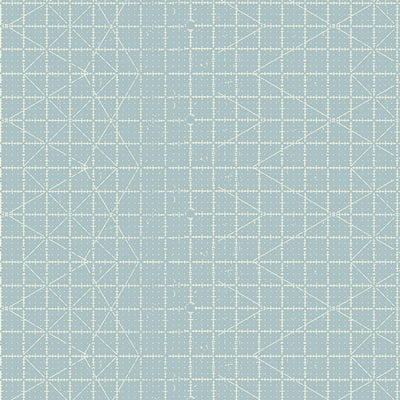 Get it Straight Chalk - Sew Obsessed - Art Gallery Fabrics, SKU: SEW24901. A soft blue cotton print featuring a sewing ruler grid and directional arrows. OEKO-TEX certified and ideal for quilting, modern patchwork, and sewing-themed projects.