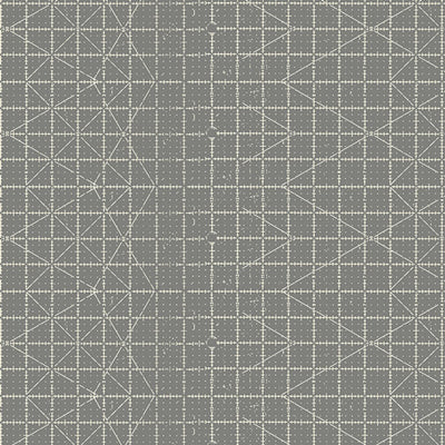 Get it Straight Charcoal - Sew Obsessed - Art Gallery Fabrics, SKU: SEW24907. A bold cotton print with white sewing ruler grid lines on a charcoal grey background. OEKO-TEX certified, ideal for quilting, sewing-themed projects, and modern patchwork.

