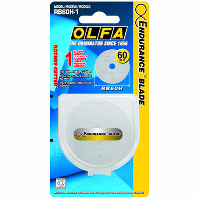Olfa Endurance Rotary Blade - 60mm - Shop online and in store at Purple Stitches, Basingstoke, Hampshire UK