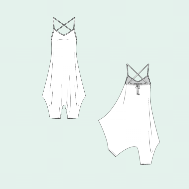 Jumpsuit | Dressmaking Pattern | Purple Stitches