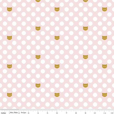 Pink Cat Dot Metallic - Chloe and Friends - Shop online and in store at Purple Stitches, Basingstoke, Hampshire UK