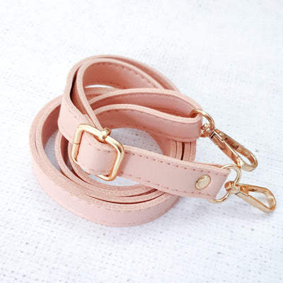 Pink / Gold Adjustable PU leather bag straps - Shop online and in store at Purple Stitches, Basingstoke, Hampshire UK