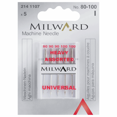 Universal Machine Needles Heavy Assorted - Shop online and in store at Purple Stitches, Basingstoke, Hampshire UK