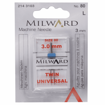 Twin Universal Needle 80/12 3mm - Shop online and in store at Purple Stitches, Basingstoke, Hampshire UK
