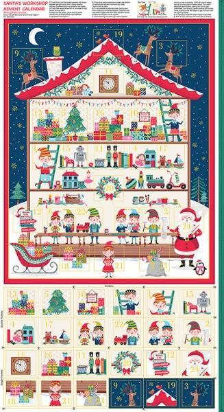 Santa's Workshop Advent Calendar - Shop online and in store at Purple Stitches, Basingstoke, Hampshire UK