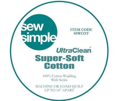 Sew Simple 100% Cotton Super Soft wadding 90" width - Shop online and in store at Purple Stitches, Basingstoke, Hampshire UK