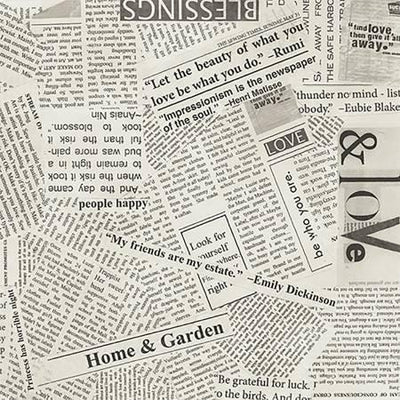 Spackle News Paper Clipping - Modern 108" Wide Back - Shop online and in store at Purple Stitches, Basingstoke, Hampshire UK