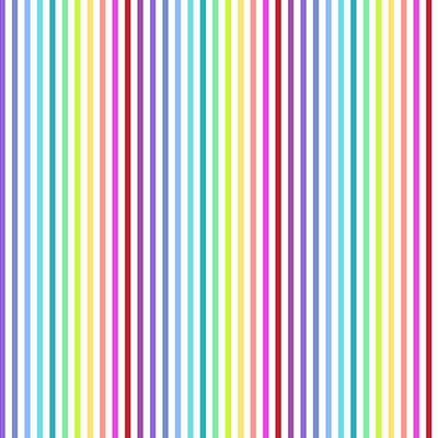 Rainbow Stripe in White - Rainbow Sprinkles - Shop online and in store at Purple Stitches, Basingstoke, Hampshire UK