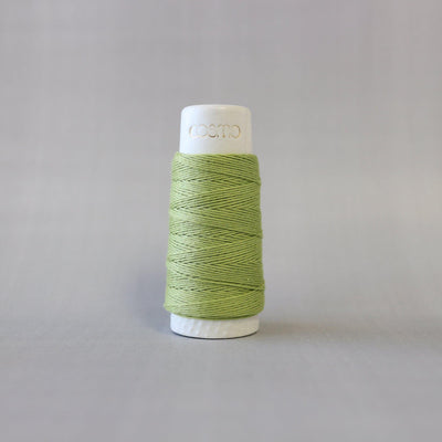 Green Tea 15 - Hidamari Sashiko Thread - Purple Stitches