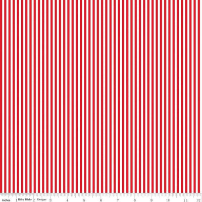 Red Medium Stripe (1/8" width) - Shop online and in store at Purple Stitches, Basingstoke, Hampshire UK