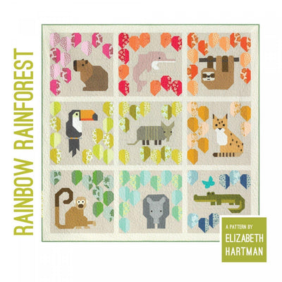 Rainbow Rainforest Quilt Kit - Elizabeth Hartman - Shop online and in store at Purple Stitches, Basingstoke, Hampshire UK