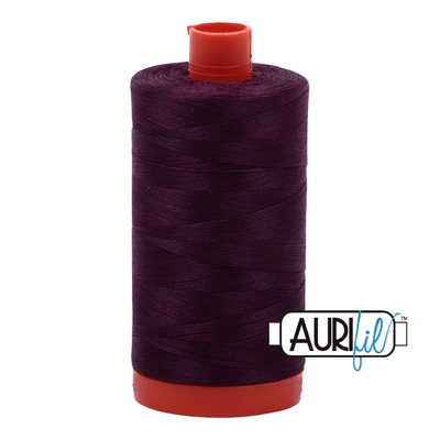 Aurifil Thread 50wt, available from Purple Stitches, Hampshire UK