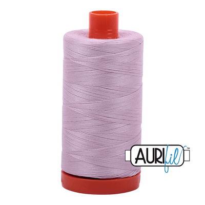 Aurifil Thread 50wt, available from Purple Stitches, Hampshire UK