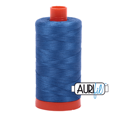 Aurifil Thread 50wt, available from Purple Stitches, Hampshire UK