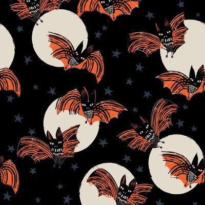 Bats - Full Moon - Helen Black - Purple Stitches