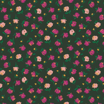 Gentle Rosebuds Lunar - The Flower Society - Purple Stitches