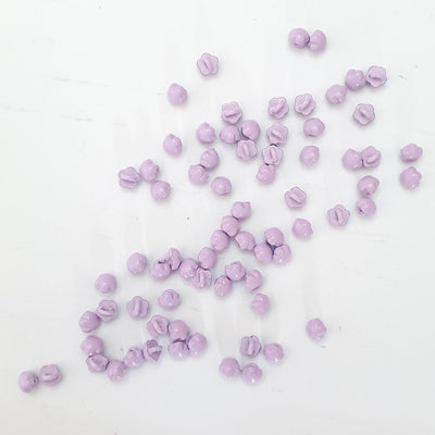 4mm Mini Flower Button - Purple - Purple Stitches