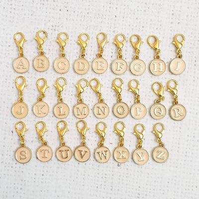 Pink Alphabet Zipper Charm - Shop online and in store at Purple Stitches, Basingstoke, Hampshire UK