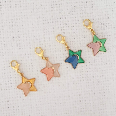Star Two Tone Zipper Charm - Shop online and in store at Purple Stitches, Basingstoke, Hampshire UK