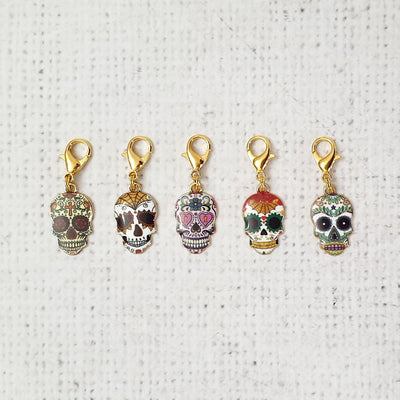 Skull Zipper Charm - Shop online and in store at Purple Stitches, Basingstoke, Hampshire UK