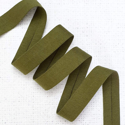 Moss Green Jersey  Binding - Shop online and in store at Purple Stitches, Basingstoke, Hampshire UK