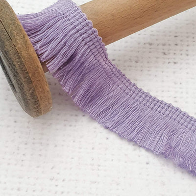 Lilac Purple 1" Fringe Trim - Shop online and in store at Purple Stitches, Basingstoke, Hampshire UK