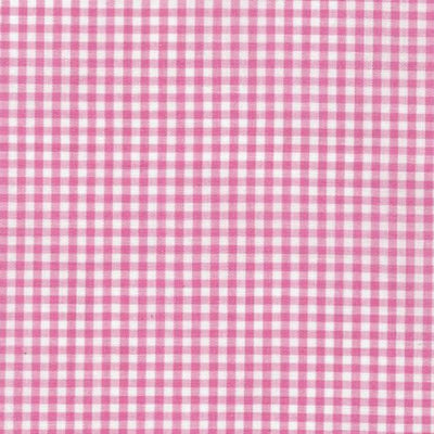 Candy Pink 1/8" Woven Gingham - Purple Stitches