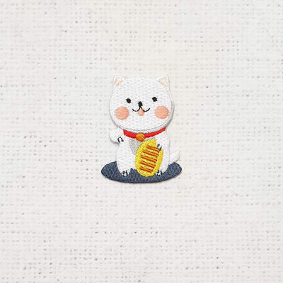 White Cat With Yellow Ball - Shop online and in store at Purple Stitches, Basingstoke, Hampshire UK