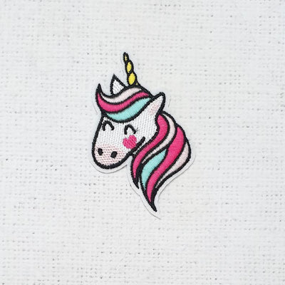 Unicorn in Pink and aqua - Shop online and in store at Purple Stitches, Basingstoke, Hampshire UK