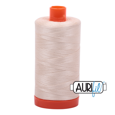 Aurifil Thread 50wt, available from Purple Stitches, Hampshire UK